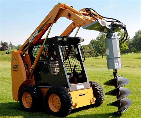 skid steer loader auger|auger for bobcat skid steer.